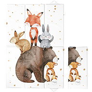 CEBA Basic Forest Friends 60 × 40 cm - Changing Pad