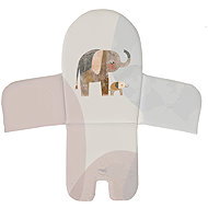 CEBA Basic Elephant Family 38 × 28 cm - High Chair Cushion Cover