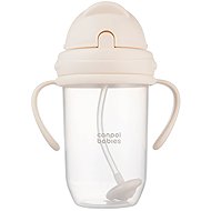 Canpol babies non-spillable cup with straw and weight cream 270 ml - Mug