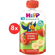 HiPP BIO 100% fruit Apple-Banana-Nut from 4 months, 8×100 g - Meal Pocket