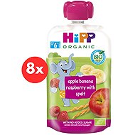 HiPP BIO Hippies Apple-Banana-Maline-Spelt 8×100 g - Meal Pocket