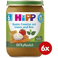 HiPP BIO Vegetables with red lentils and rice, 6× 190 g - Baby Food