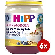 HiPP BIO Muesli with apple, blueberries and yoghurt, 6×160 g - Baby Food