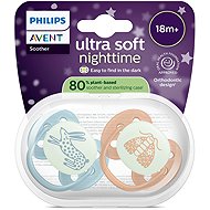 Philips AVENT SCF094/06 Ultrasoft nighttime 18+m, neutral design, 2 pcs - Baby Pacifier