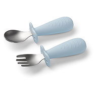BabyOno spoon and fork, blue - Children's Cutlery