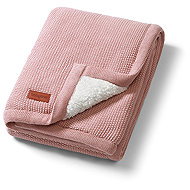 BabyOno cotton with fleece lining, pink - Blanket