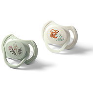 BabyOno symmetrical silicone 6-18 m, 2 pcs - Baby Pacifier
