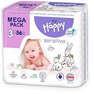 BELLA Baby Happy Sensitive 168 pcs (3×56 pcs) - Wet Wipes