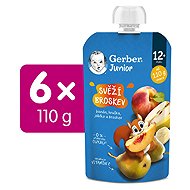 GERBER Junior kapsička Svěží broskev 6× 110 g - Meal Pocket