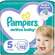PAMPERS Active Baby size 5 (112 pcs) - Disposable Nappies