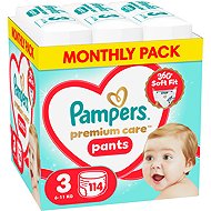 PAMPERS Premium Care Pants size 3 (114 pcs) - Nappies