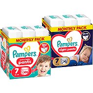 PAMPERS Pants Night vel. 7 (70 ks) + PAMPERS Pants vel. 7 (108 ks) - Disposable Nappies