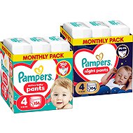 PAMPERS Pants Night vel. 4 (104 ks) + PAMPERS Pants vel. 4 (156 ks) - Disposable Nappies
