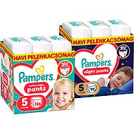 PAMPERS Pants Night 5 (92 db) + PAMPERS Pants 5 (136 db) - Eldobható pelenka