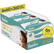 PAMPERS Aqua Soft Touch 360 pcs (6×60 pcs) - Wet Wipes