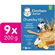 GERBER Junior non-dairy fruit porridge with crunchy pieces 9×200 g - Dairy-Free Porridge