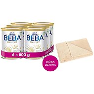 BEBA COMFORT 2 5HMO 6×800 g + Blanket Bellatex beige - Baby Formula
