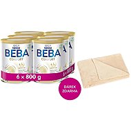 BEBA COMFORT 4 5HMO 6×800 g + Blanket Bellatex beige - Baby Formula