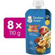 GERBER Junior pocket Fresh peach 8×110 g - Meal Pocket