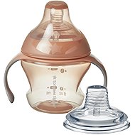Tommee Tippee Transition netekoucí hrneček se savičkou a měkkým silikonovým brčkem, 150 ml, červená - Baby cup