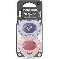 Tommee Tippee Night silikonový dudlík, 6-18 m, 2 ks - Baby Pacifier