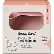Tommee Tippee silikonová mistička s přísavkou a lžičkou, růžová - Children's Bowl