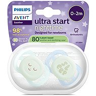 Philips AVENT SCF075/18 Ultrastart 0-2 m, night boy, 2 pcs - Baby Pacifier