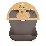 PETITE&MARS Take&Match Bitter Cocoa 6 m+ - Bib
