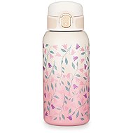 PETITE&MARS Stainless Steel Thermal Bottle with Spout, Delicate Flowers, 36m+, 500ml - Children's Water Bottle