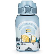 PETITE&MARS rozsdamentes acél hőtartó kulacs szívószállal, Work Zone, 18 hó+, 350 ml - Gyerek kulacs