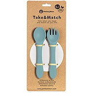 PETITE&MARS Take&Match Frosted Sky 6 m+ - Cutlery Set
