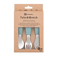 PETITE&MARS Take&Match Frosted Sky 12m+ - Cutlery Set
