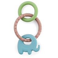PETITE&MARS Elefi Velvet Latte 0 m+ - Baby Teether