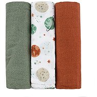 PETITE&MARS Moussy Celestial Planets 68 × 68cm, 3pcs - Cloth Nappies