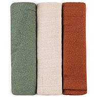 PETITE&MARS Moussy Earth Tones 68 × 68 cm, 3 pcs - Cloth Nappies