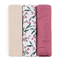 PETITE&MARS Moussy Pink Meadow 68 × 68cm, 3pcs - Cloth Nappies