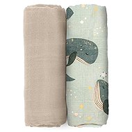 PETITE&MARS Misty Whale Song 120 × 120 cm, 2 pcs - Duvet 