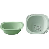 NIP Nature Line Bowl Green, 4 m+, 2pcs - Children's Bowl