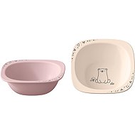 NIP Nature Line Bowl Pink, 4m+, 2pcs - Children's Bowl