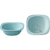 NIP Nature Line Blue tányér, 4 hó+, 2 db - Gyerektányér
