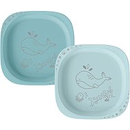 NIP Nature Line Blue, 4 m+, 2pcs - Children's Plate