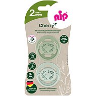 NIP Cherry Nature Green/Green, 6m+, 2pcs - Baby Pacifier