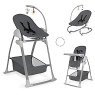HAUCK Sit N Relax 3in1 (Highchair, Chair Seat, Rocker), Dark Grey - High Chair