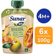 Sunar BIO Apple, Pear, Carrot & Pumpkin 6× 100g - Meal Pocket