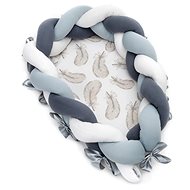T-TOMI knitted nest 2in1, Feathers - Baby Nest