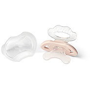 BABYONO BPA-Free Silicone Soother-Shaped Feeder with Cover 3m+, Beige - Baby Teether