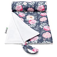T-TOMI changing mat Grey Flowers, 50 × 70 cm - Changing Pad