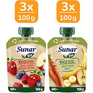 Sunar BIO Fruit Mix 4+, 6×100g - Meal Pocket