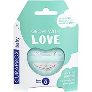 CURAPROX Baby, Soother from Birth Size 0, Turquoise - Baby Pacifier