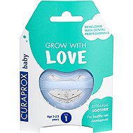 CURAPROX Baby, orthodontic soother 1–2.5 years, size 1, blue - Baby Pacifier